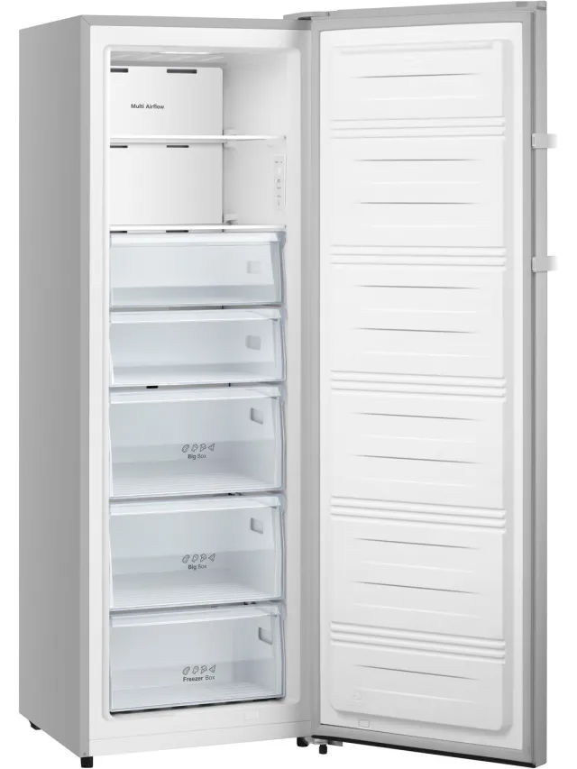Lincoln Prestige PFV24FCI - Vrijstaande Diepvrieskast - 240L - No-Frost - Energieklasse C - RVS Look - 172 cm Hoog Inoxlook - Zilver