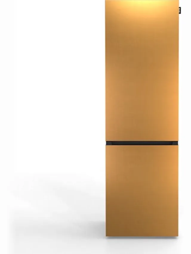 Nunki Large Combi NFA – Koel-vriescombinatie – No Frost – A-klasse – 304 liter – Brushed Bronze Texture Brons