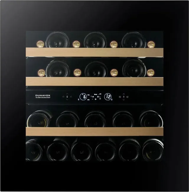 Dunavox Horizon-25.TO Wijnkoelkast DVH-25.65DMB.TO 2 Zones Mat Zwart Mat Zwart
