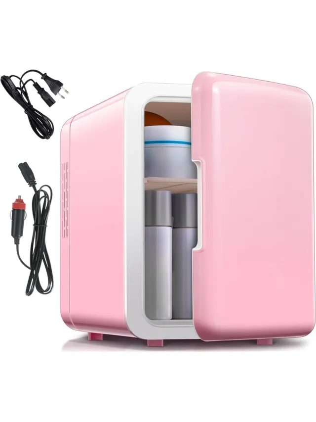 JMZR® Minibar - Mini Koelkast - Skincare Fridge - Roze
