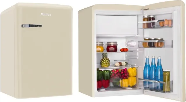 Amica AR1112C tafelmodel koelkast met vriesvak - 108 liter Crèmekleur ( Beige )
