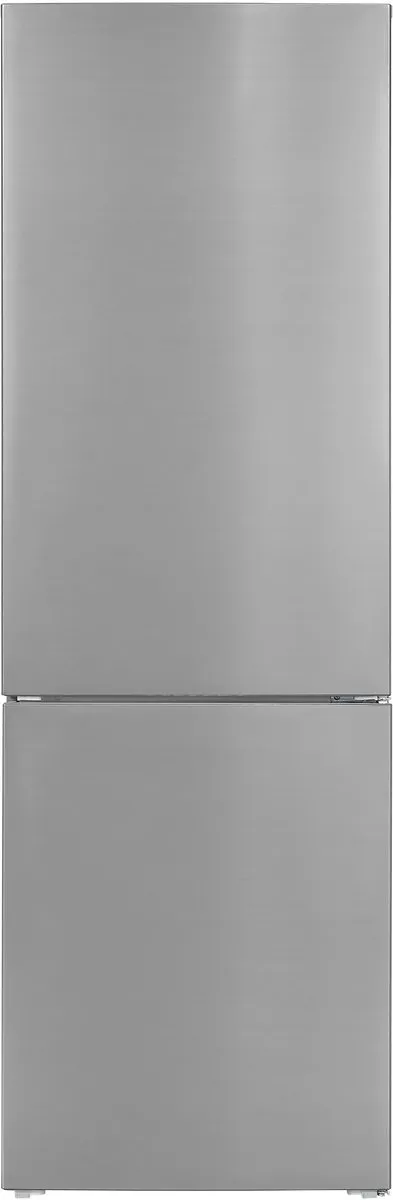 Exquisit KGC320-90-040D - Koelvriescombinatie - 4* Vriesgedeelte - 315 Liter - 39dB - Zilver RVS