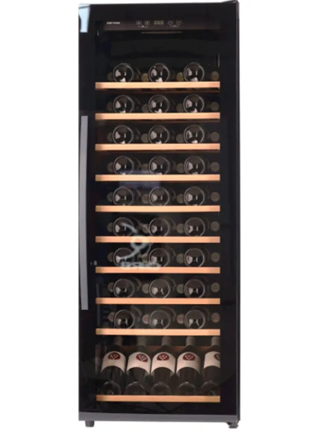 Wine Klima VSA-75 - Zwart - Greep - Wijnklimaatkast - Vrijstaand - 75 flessen - 1 zone