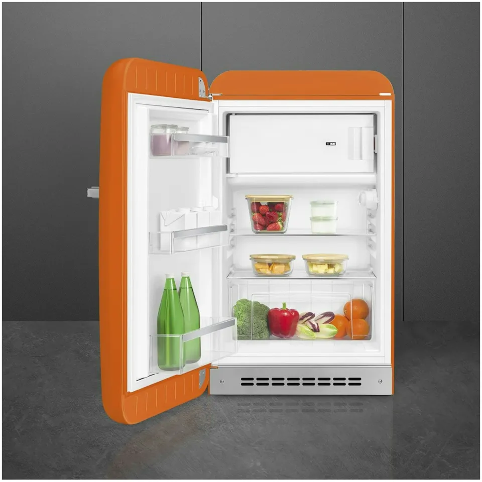 Smeg FAB10LOR6 koelkast met vriesvak oranje, foto 3