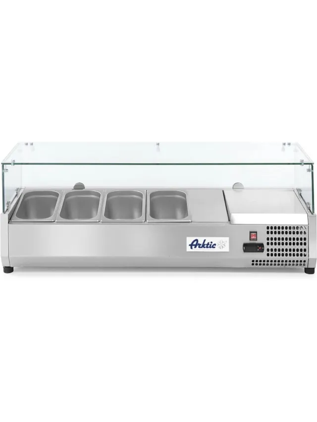 Arktic Hendi Opzetkoelvitrine GN 1/3 - 43 x 39,5 x 121 cm rvs