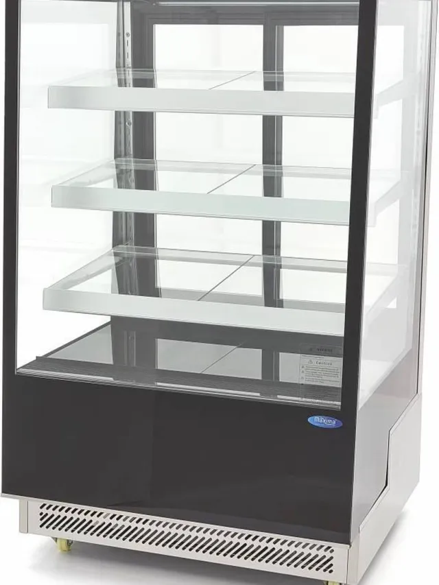 Maxima Gebaksvitrine - 500 L - 120 cm - op Wielen Zwart