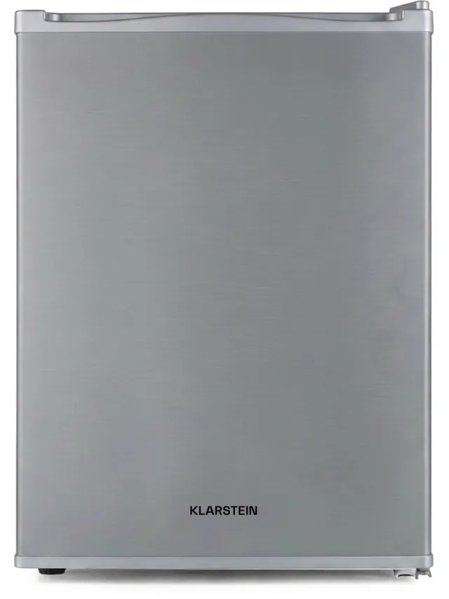 Klarstein Minibar Mini Koelkast voor Kamer, 33 L Mini Koelkast voor Dranken & Cosmetica, Kleine , Kleine en Stille Koelkast, Verstelbare Plank, Skincare Koelkast 6–15 °C - 25 dB - voor Hotelkamer voor Partykelder - Compact Zilver