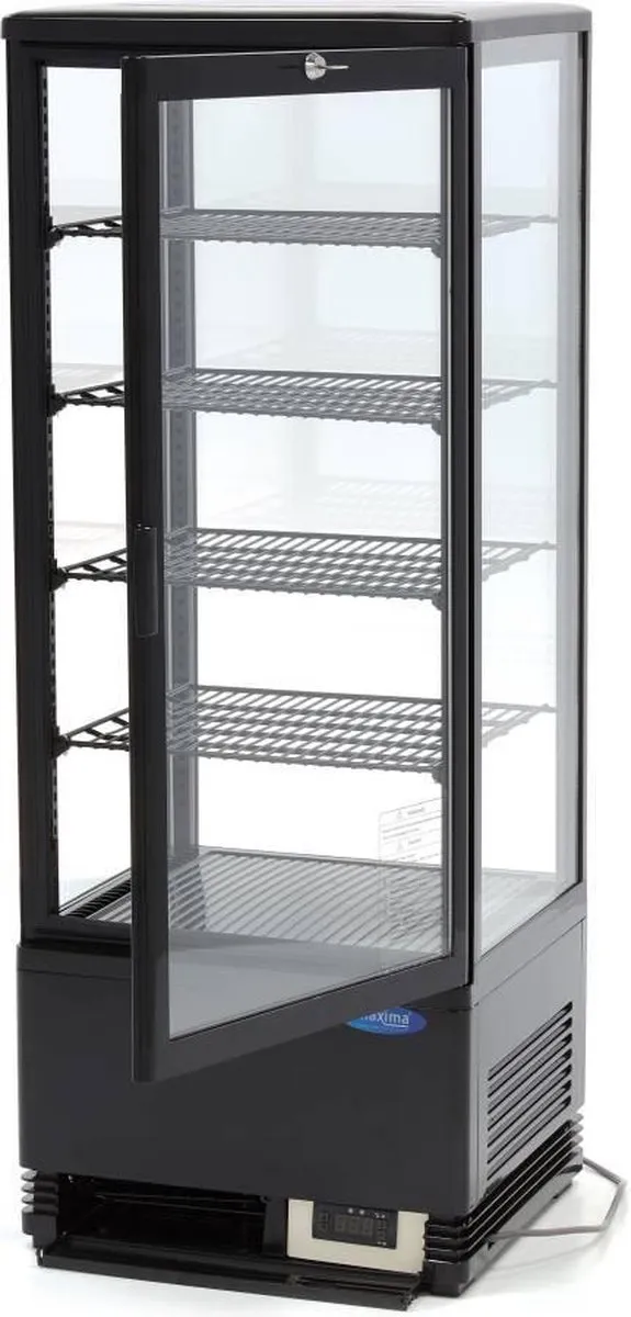Maxima Koelvitrine - 98 L - 43 cm Zwart