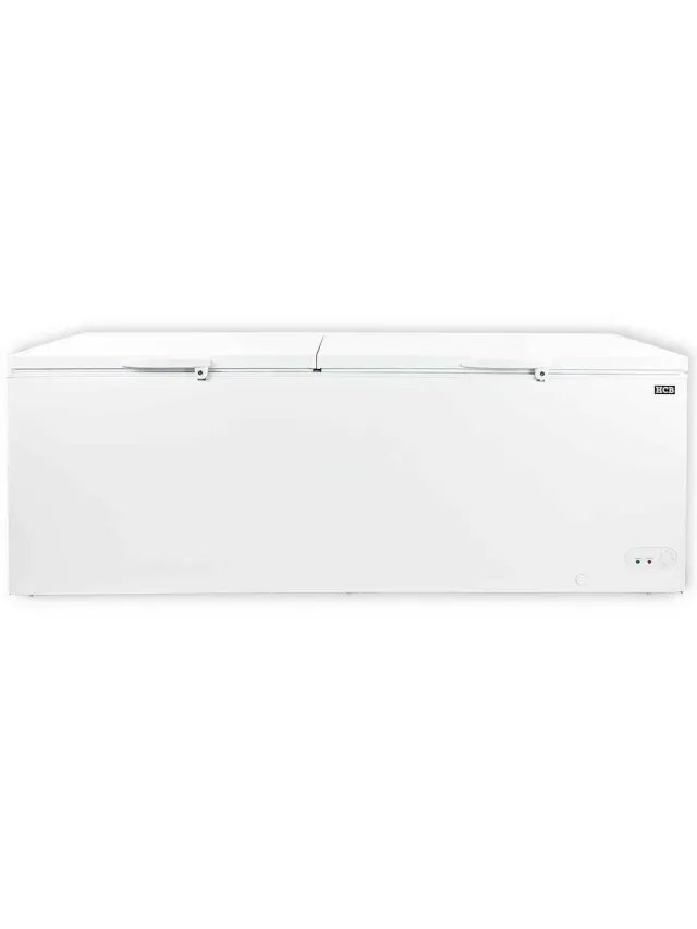 HCB Professionele Horeca vriezer - Vrieskist met dubbele klapdeksel - 755 liter - 230V - Diepvries koffer - 72.5x231.5x85 cm (DxBxH) - 86 kg - 9971 Wit