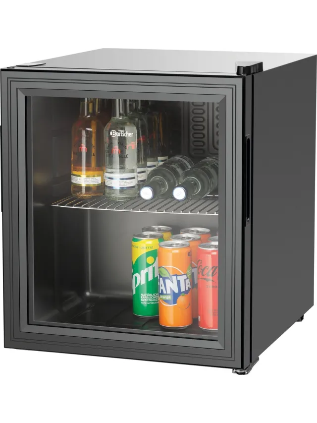Bartscher Minibar - 46L - Zwart - +4°C/+18°C - Statisch - 435x480x520mm