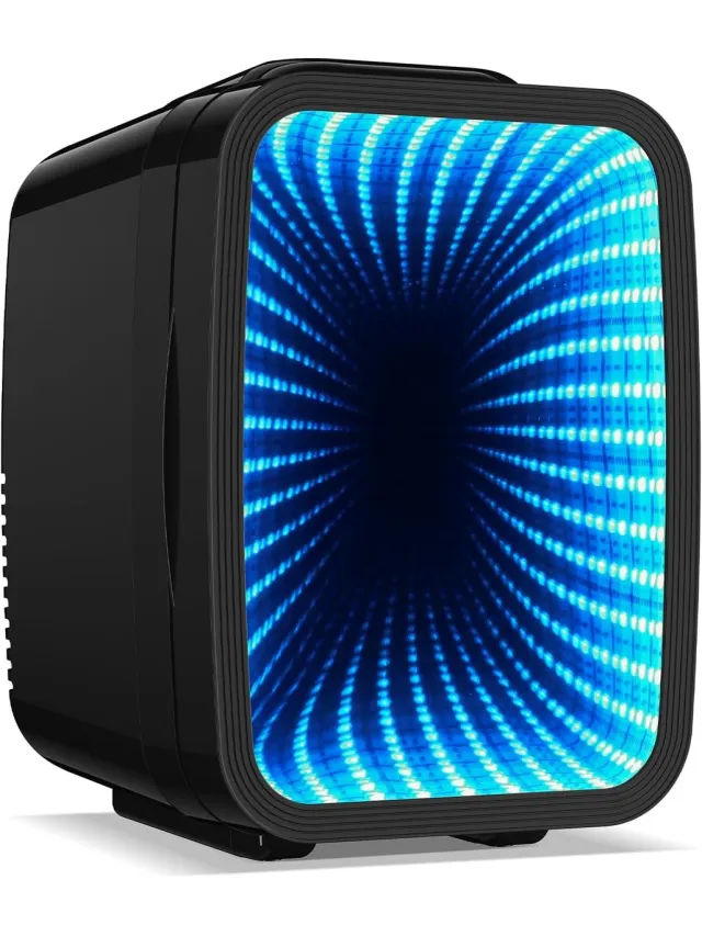 Baiyun Koelkast 4 Liter, Draagbare Mini Koelkast met RGB-verlichting, Koelen & Verwarmen, Fluisterstil, 220V/12V, Zwart