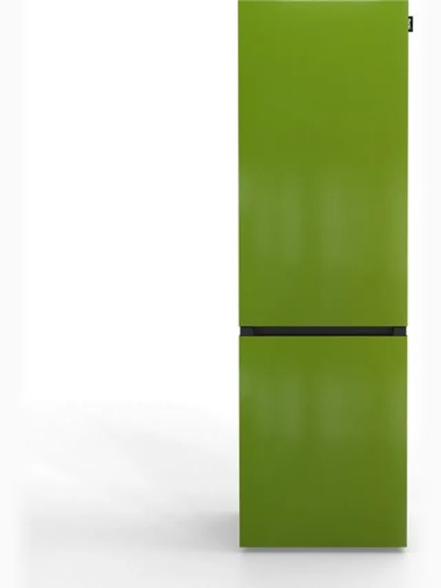 Nunki Large Combi NFA – Koel-vriescombinatie – No Frost – A-klasse – 304 liter – Front Grass Green Gloss Grasgroen
