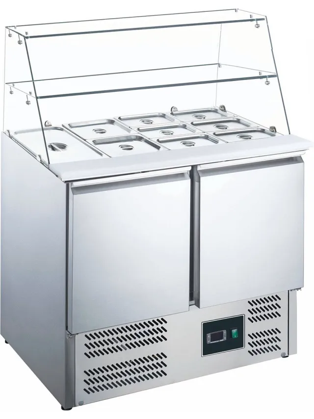 Saro Saladette With Glass Top Model Es 900 G, Saro 465-1085 Grijs