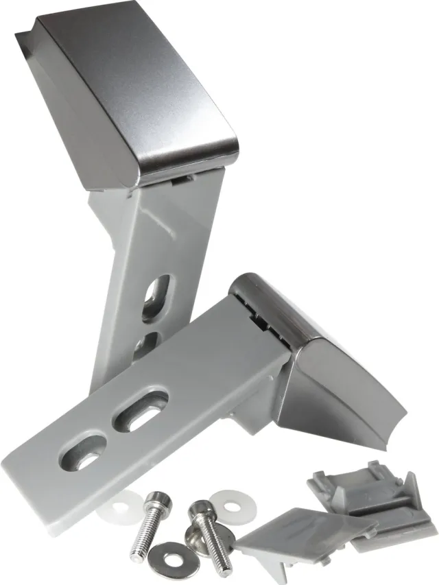 Dparts deurgreep reparatieset geschikt voor Liebherr koelkast - greep bevestigingsset van koelkast handgreep - nr. 9590178 - 959017800 - 9590124 - 959012400 Zilver