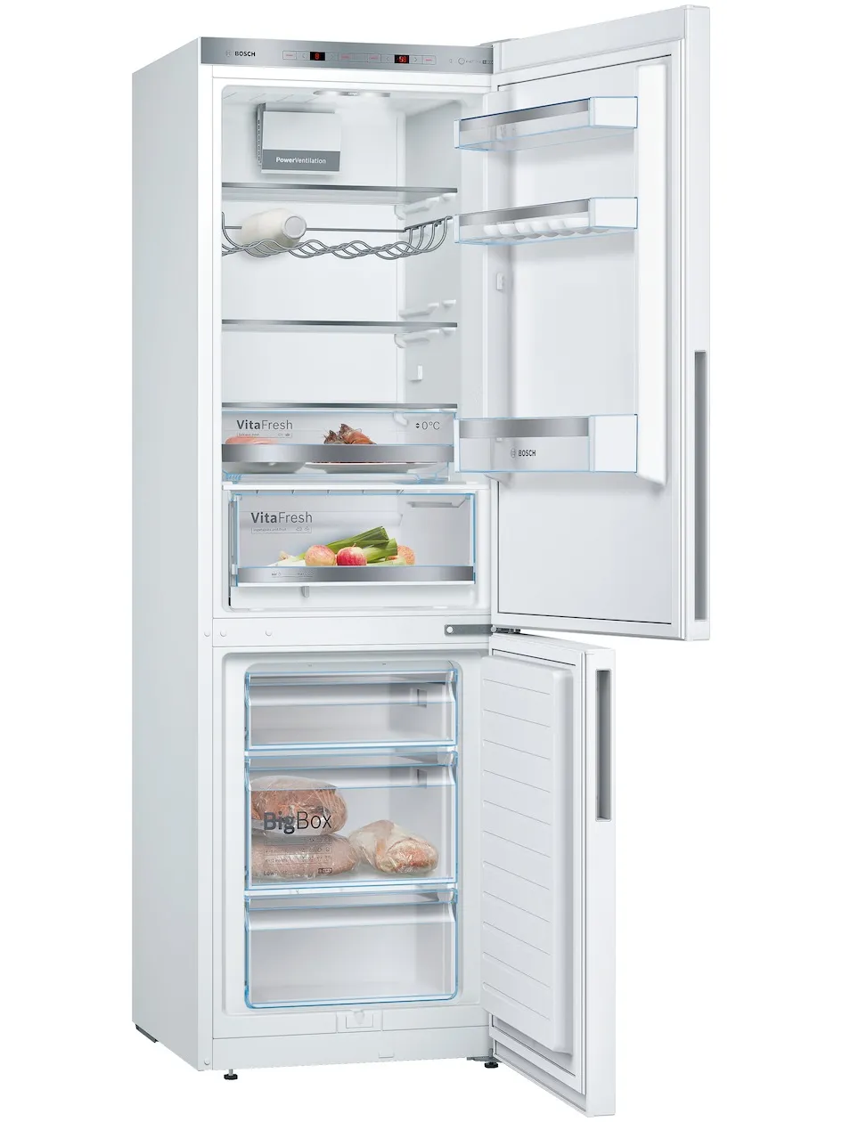 Bosch KGE36AWCA Koel-vriescombinatie Wit, foto 2