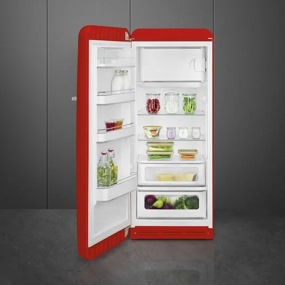 Smeg FAB28LRD6 Koelkast met vriesvak Rood, foto 4