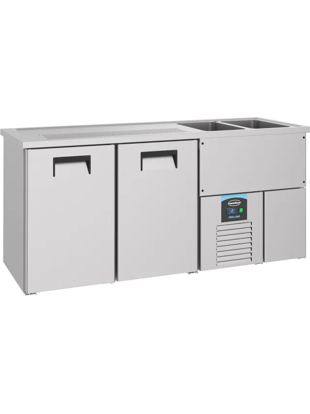 Combisteel Bierkoeler 2 Deuren 2R - Combisteel - 7489.5320 - Horeca & Professioneel Grijs
