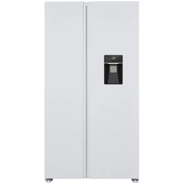 Exquisit SBS146-WS-041EW Amerikaanse koelkast Wit