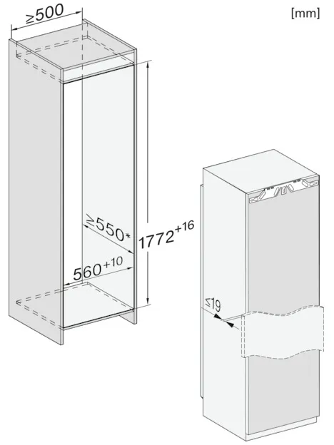 Miele FNS 7710 E Inbouw vriezer, foto 3