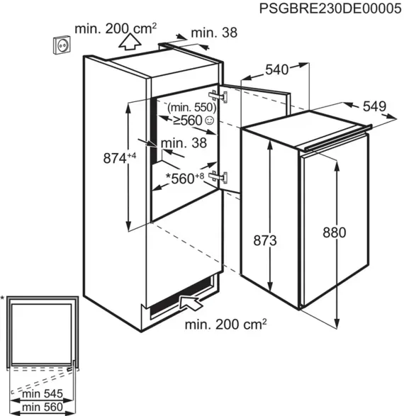 AEG Inbouw diepvries TAB6L88ES wit, foto 3