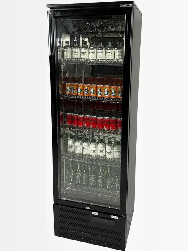 Combisteel Drankenkoeling - 315L - Zwart - Geforceerd - 600x515x1820mm - Horeca Koelkast