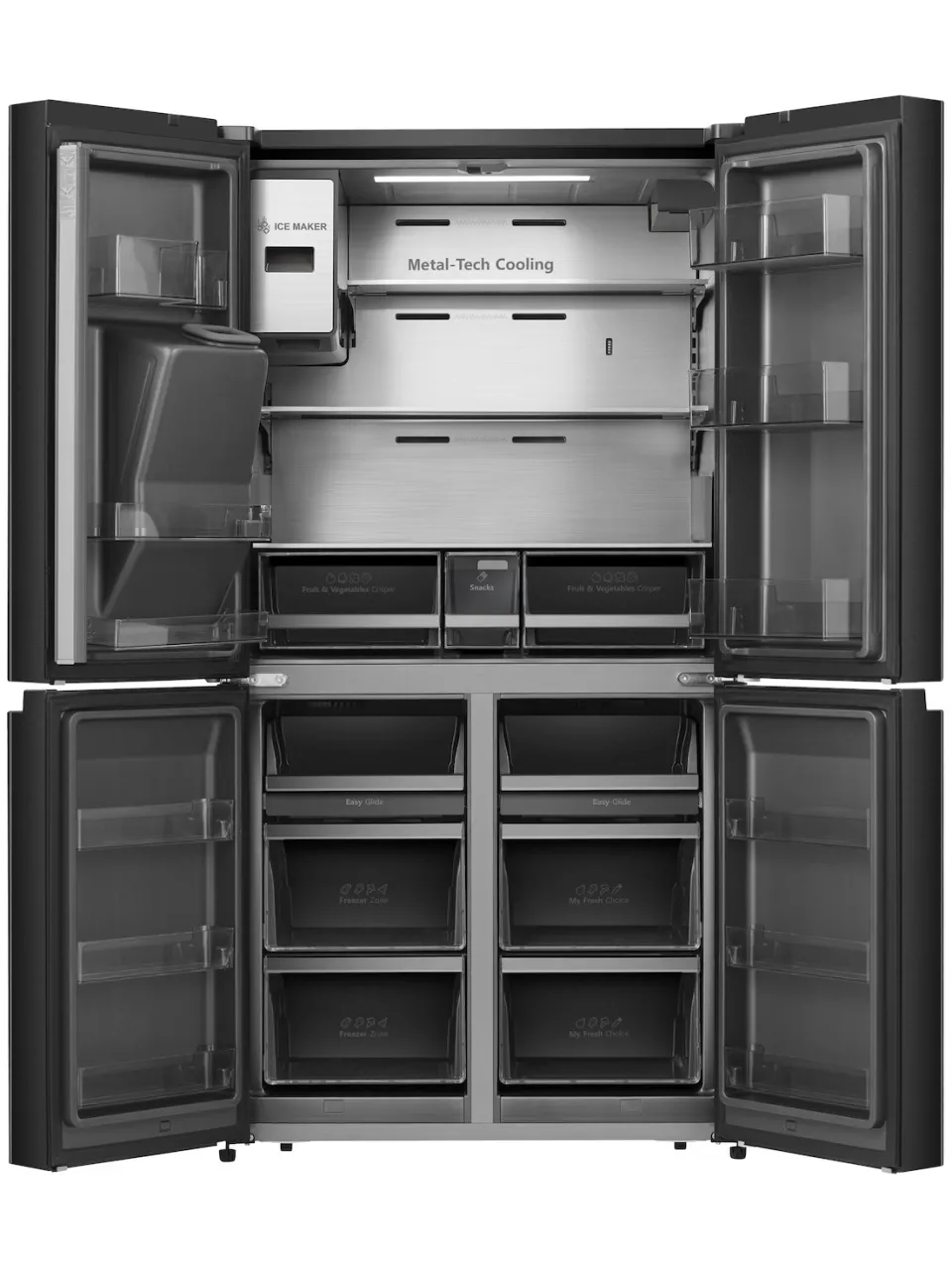 Hisense RQ760N4IFE Amerikaanse koelkast Zwart, foto 3