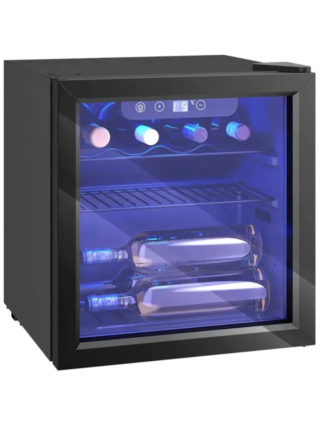 Innovastore Wijnkoelkast - Wijnklimaatkast - Flessenkoelkast - Koelkast - Wijnkoeler -Vrijstaand - 36 liter - Legergroen