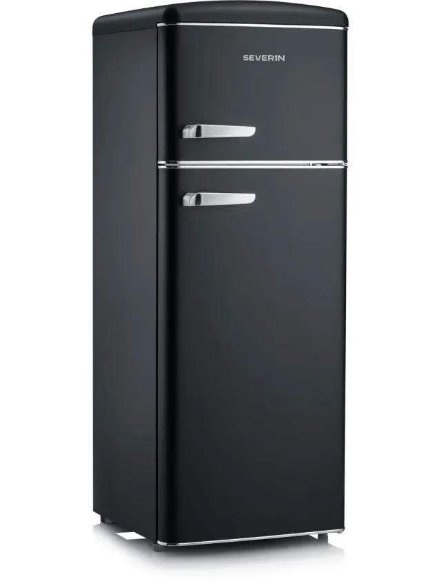 Severin RKG 8949 koel-vriescombinatie, 206 liter vrijstaand Zwart