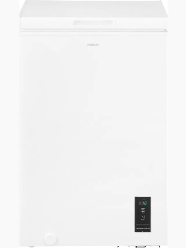 Tomado TCF0991W - Vrieskist - 99 liter - Supervriezen - Digitaal thermostaat - Low Frost - Energielabel E - Wit