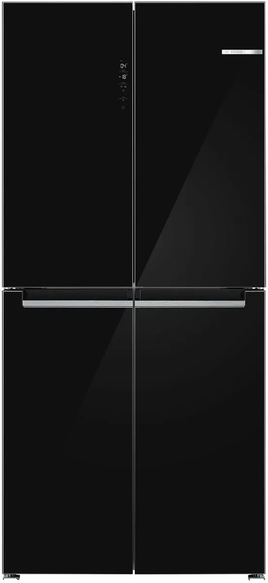 Bosch KMC85LBEA Serie 4 - Amerikaanse koelkast - Vrijstaand - 547 l - E label - Zwart - 38 dB - No Frost Black