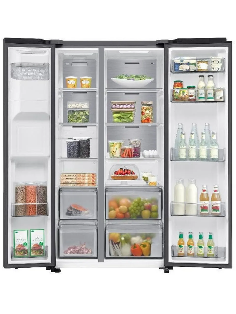 Samsung RS70F64KEFEF Amerikaanse koelkast Zwart, foto 2