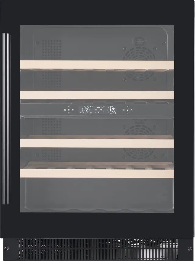 La Réserve RWXS244FN1 - Luxe Wijnklimaatkast 2 Zones – 44 Flessen – Inbouw & Onderbouw Wijnkoelkast Zwart 44 Flessen 60 cm