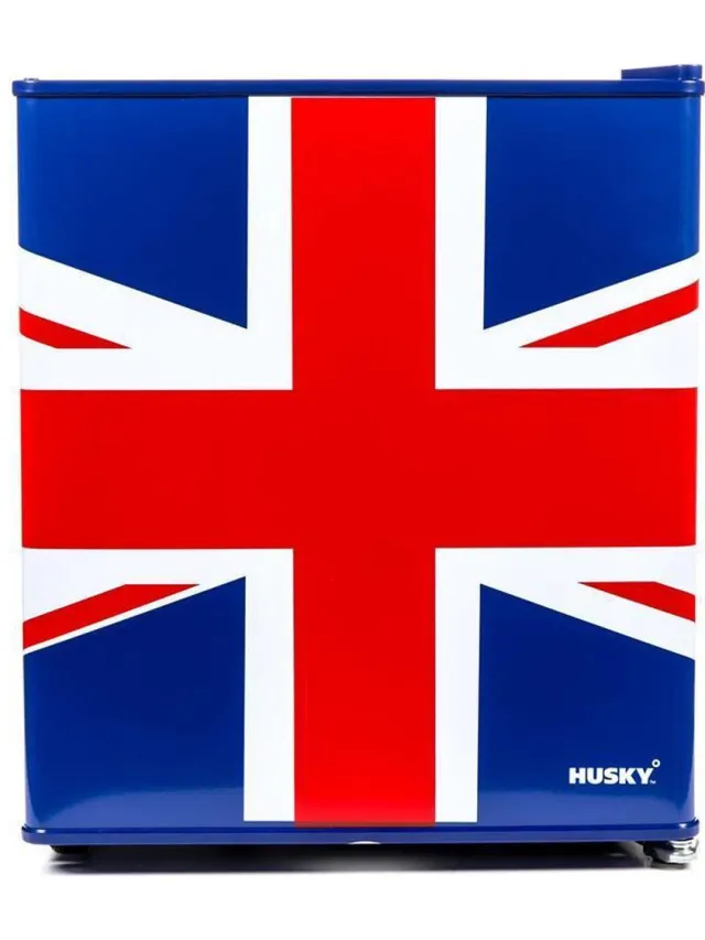 Husky KK50-278-NL-HU - Mini Koelkast - Engelse Vlag - Verenigd Koninkrijk - 43 Liter - Retro Union Jack