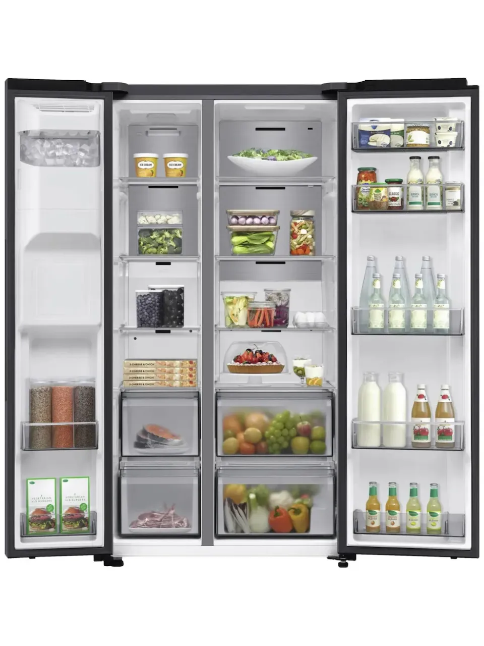 Samsung RS70F66KBTEF Amerikaanse koelkast Grijs, foto 2