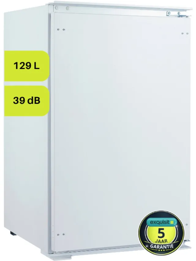 Exquisit EKS131-V-040E - Inbouw koelkast - Wit - 129 Liter - 39 dB - 5 jaar garantie