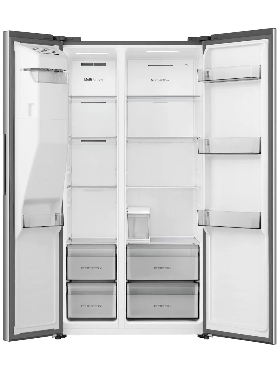 Hisense RS5P528STIE amerikaanse koelkast rvs, foto 2
