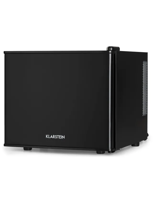 Klarstein Minibar Happy Hour 5-15°C Geruisloos: 26 dB : LED Verlichting - Zwart - 17L - voor Hotelkamer - Compact - Mini Fridge Kleine Koelkast Hotelkoelkast Drankkoeler Compact Koelkast