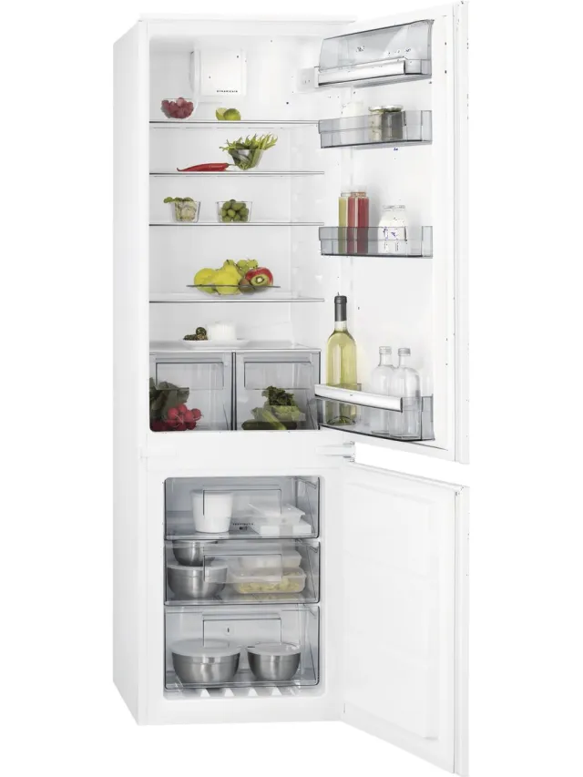 AEG SCB618E6TS koel-vriescombinatie Ingebouwd 254 l E Wit