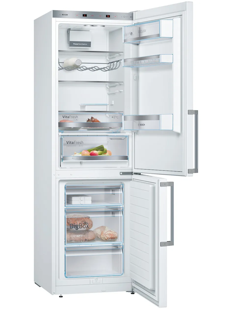 Bosch KGE36EWCP EXCLUSIV Koel-vriescombinatie Wit, foto 2