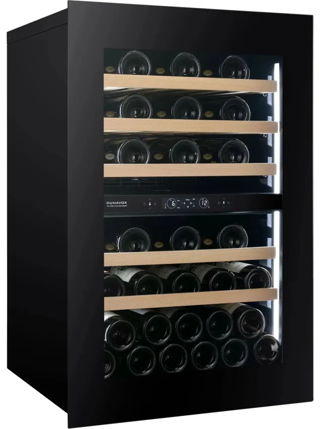 Dunavox Horizon-44 Inbouw Wijnkoelkast DVH-44.120DB.TO Nismaat 88 cm Zwart
