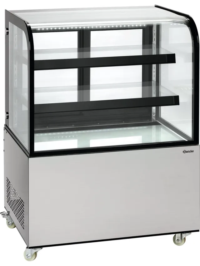 Bartscher Koelvitrine - 270L - Schuifdeuren - Wielen - 905x690x1210mm rvs