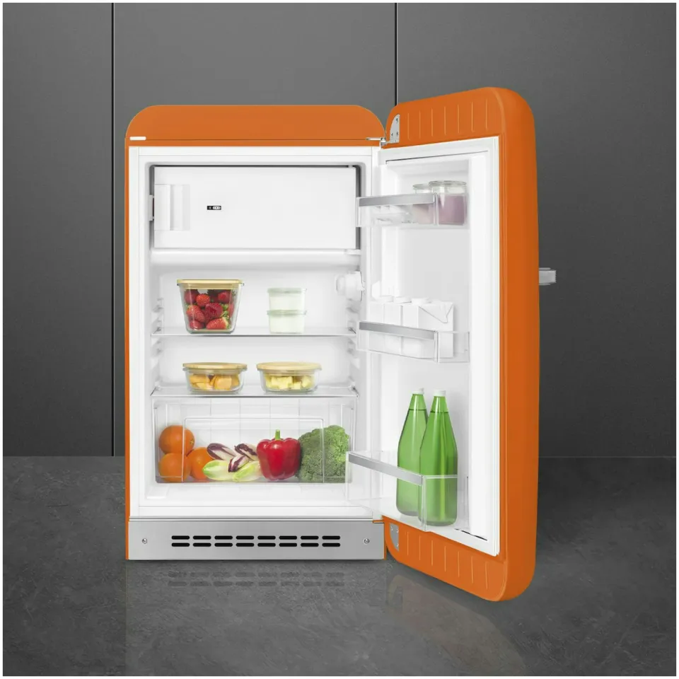 Smeg FAB10ROR6 Koelkast met vriesvak Oranje, foto 4