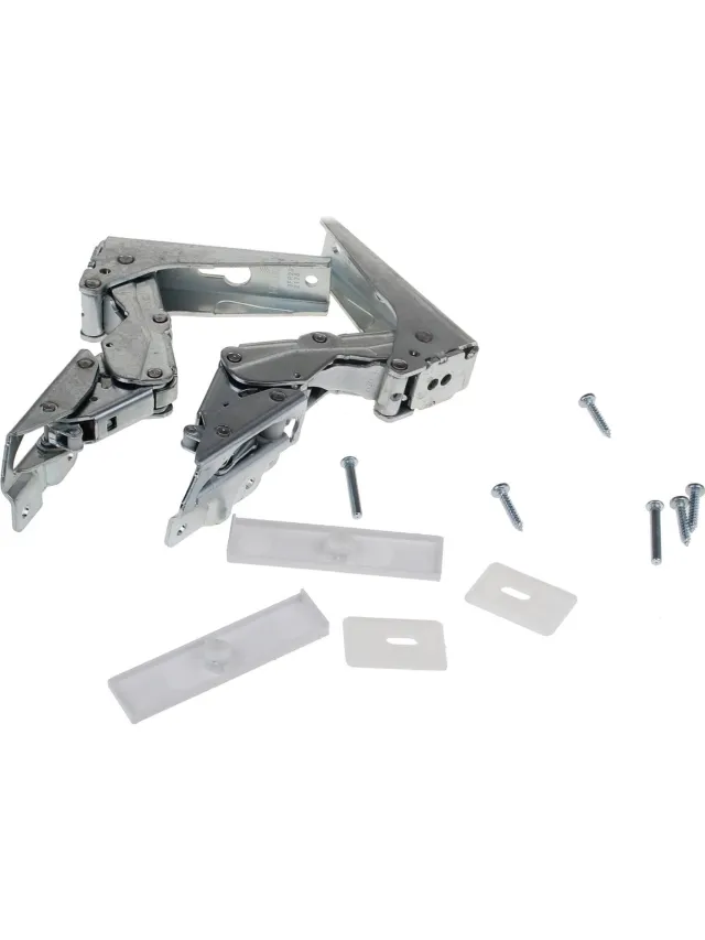 Whirlpool origineel Whirlpool Bauknecht koelkastscharnieren - 1 set - scharnier van koelkast - C00636783 - 488000636783 Zilver
