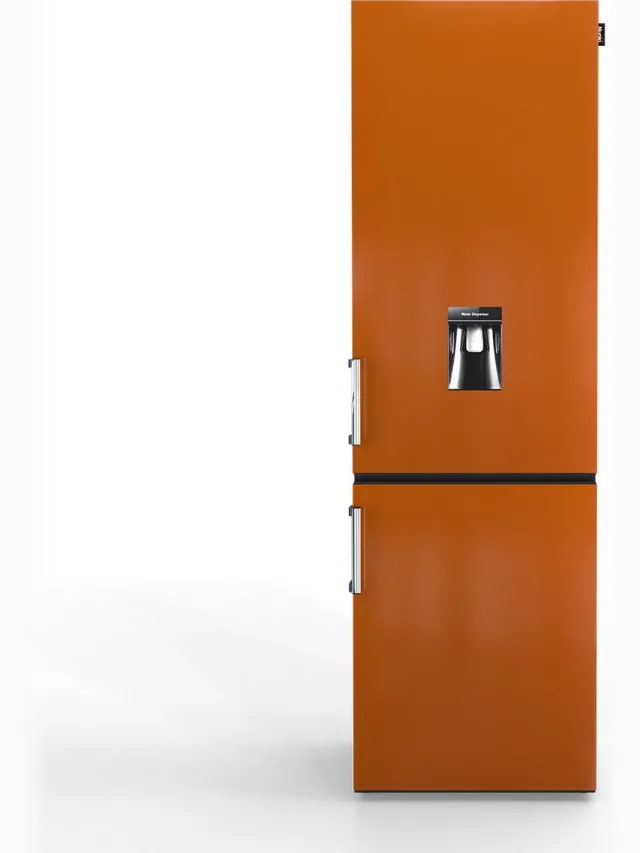 Nunki Large H2O – Koel-vriescombinatie – Waterdispenser – E-klasse – 268 liter – Front Liquid Copper Gloss Koper