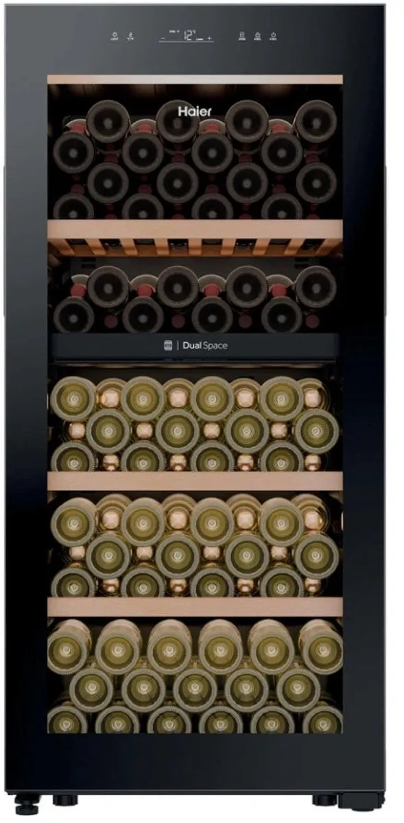 Haier Wijnkoelkast HWS111GDGH1 2 Zones Zwart