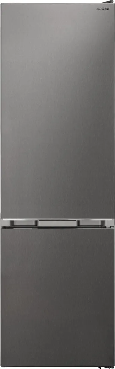 Sharp SJ-NBA32DMXPB-EU Koel- en vriescombinatie - Energieklasse B - Stille werking met slechts 35 dB - 266 liter koelkast en 101 liter vriezer Roestvrijstaal