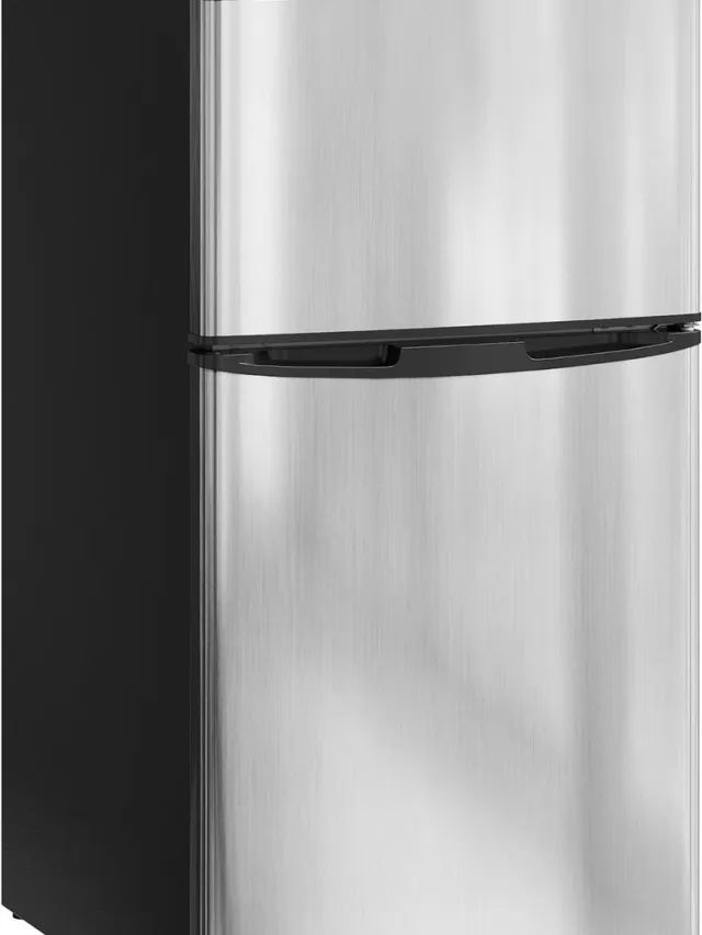 Homcom Koelkast - Staal - 50x45,5x86,5cm - Zwart