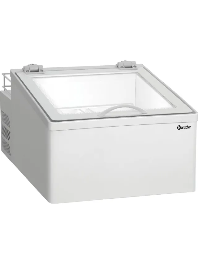 Bartscher IJsvitrine - 2x5L-F - 10 Liter - Dubbelglas - Wit - 475x730x355mm