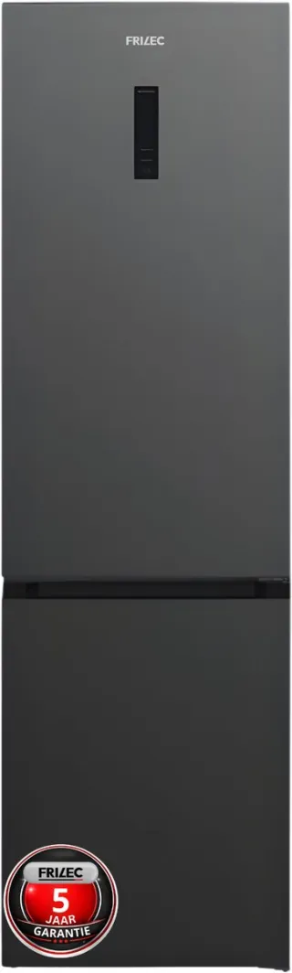 Frilec BONN388-NFD-040ADG - Koelvriescombinatie - A-Label - 201 cm Hoog - Display - Fast Freeze - 35 dB - 5 Jaar Garantie - 377L - No Frost - Dark Grey Grijs / Dark Grey