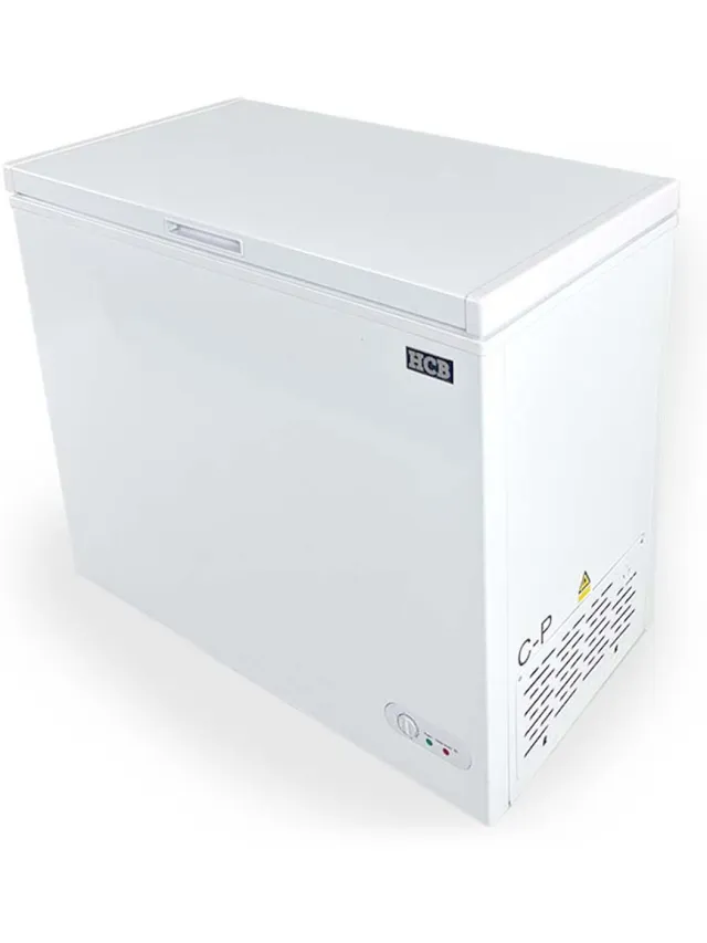 HCB Professionele Horeca vriezer - Vrieskist met klapdeksel - 197 liter - 230V - Diepvries koffer - 56x96x84 cm (DxBxH) - 38.50 kg - 8482 Wit